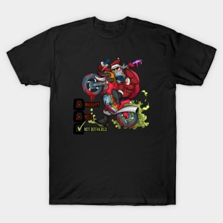 Naughty Santa Motorbike Rider T-Shirt